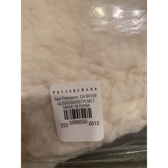 Pottery Barn Gus Doug The Dog Ghost Pillow Pumpkin Halloween Fall NEW IN HAND - Picture 4 of 5